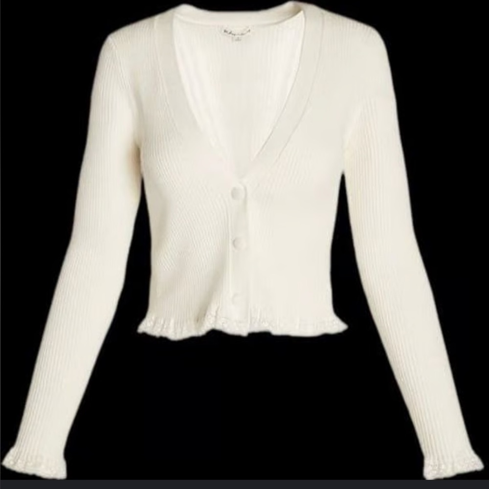 For Love And Lemons Nina Cropped Cardigan L NWT